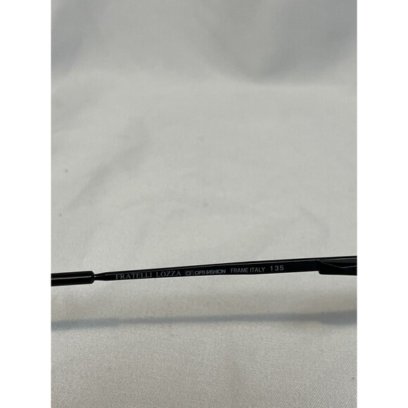 Fratelli Lozza Lonyl Saturn Black Eyeglass FRAMES ONLY 52 20 135 Eyeglasses - Picture 3 of 6